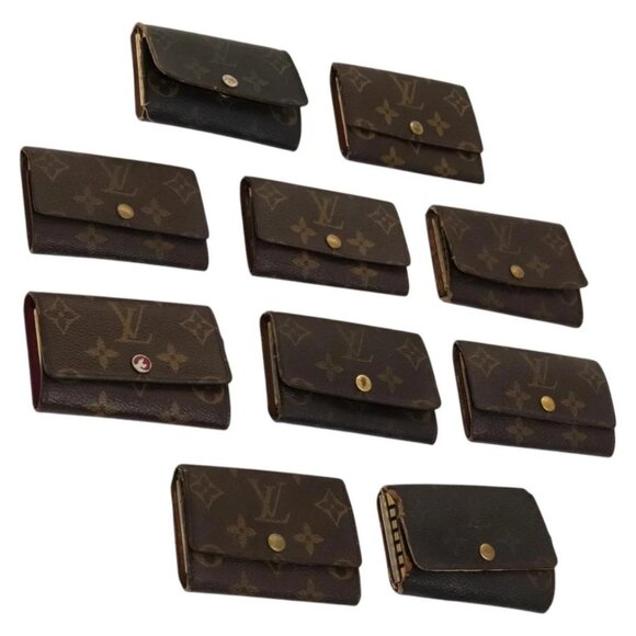 LOUIS VUITTON Monogram Key Case 10set LV Auth - Picture 1 of 16